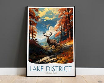 Lake District Print, Travel Print