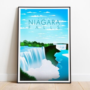 Niagara Falls Poster Print, Niagara Falls Wall Art, Travel Poster Print image 5