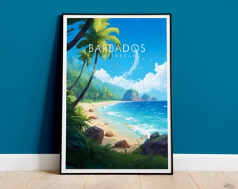 Barbados Print Barbados Travel Poster