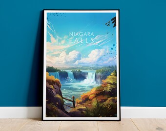 Niagara Falls Print, Travel Poster
