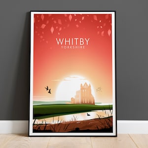 Whitby Print, Yorkshire Print, Whitby Abbey