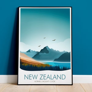 New Zealand Print, Mount Cook