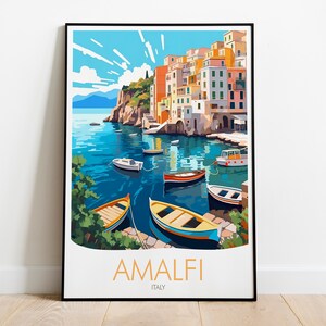 Amalfi Print, Amalfi Coast Poster, Italy Travel Print image 6