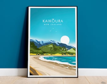 Kaikoura Print, New Zealand
