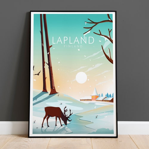 Finland Travel Poster Finland Print Finland Wall Art Etsy UK