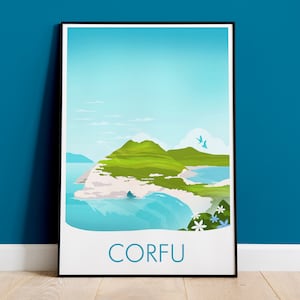 Corfu Greece Travel Print