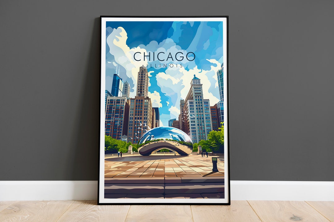 Chicago Illinois Print, Travel Print - Etsy