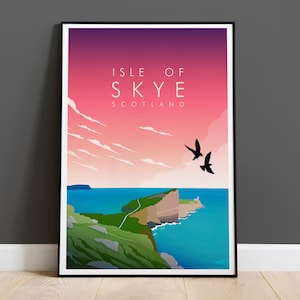 Impresión de la isla de Skye, Escocia