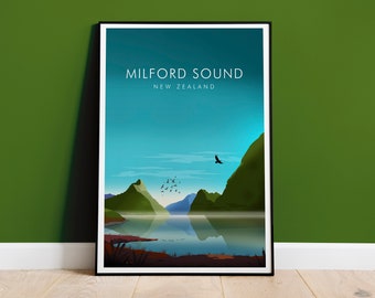 Milford Sound Print, New Zealand