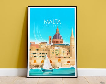 Malta Valletta Print