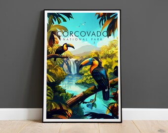 Corcovado Costa Rica Print, Travel Print