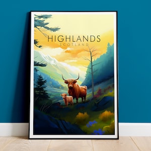 Scottish Highlands Prints, Travel Print