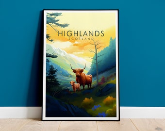 Scottish Highlands Prints, Travel Print