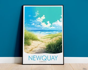 Newquay Print, Travel Poster
