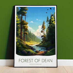 Visit Forest of Dean Print, Travel Print