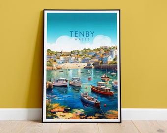 Tenby Print, Wales Print