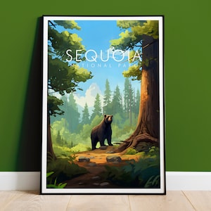 Sequoia National Park Print, Travel Print