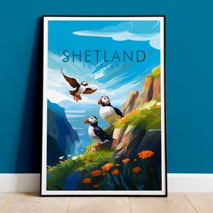 Impression des îles Shetland, Écosse