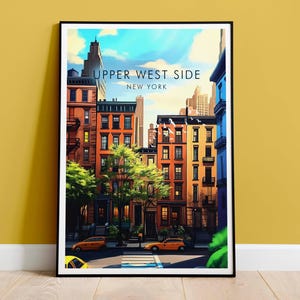 Upper West Side Print, Upper West Side Poster, New York Poster, Travel Print, Travel Poster