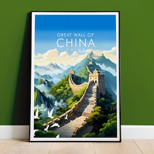 Great Wall of China Print, Travel Print
