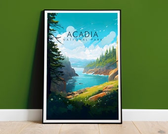 Acadia Print, Acadia Maine Travel Print