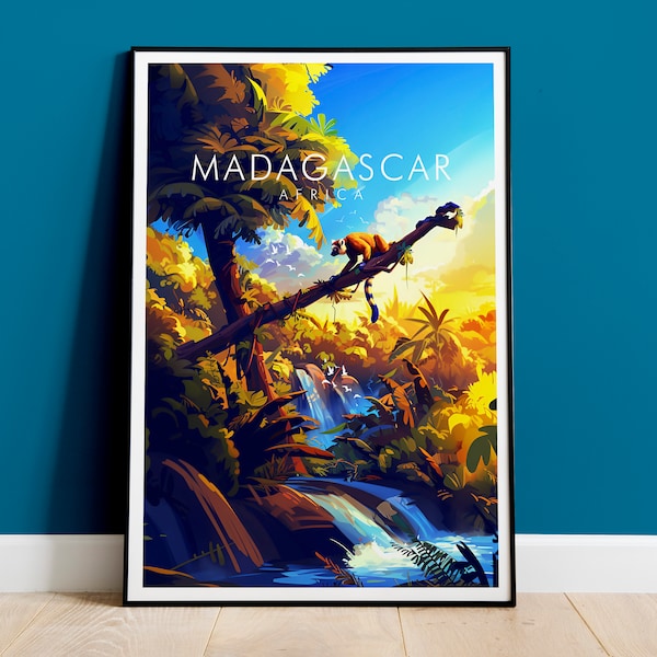 Madagaskar print, reizen Art Print