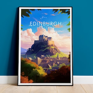 Edinburgh Print, Scotland Travel Print, Customisable Print, Personalised Print