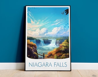 Niagara Falls Travel Print, Niagara Falls Poster