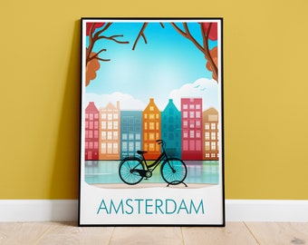 Amsterdam Canal House Print