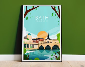 Bath Somerset Print, Pulteney Bridge