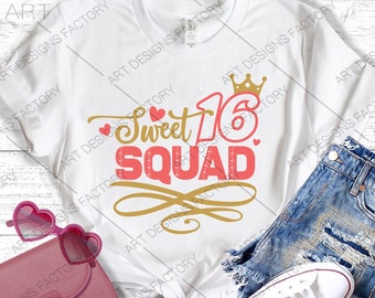 Download Sweet 16 Svg Etsy