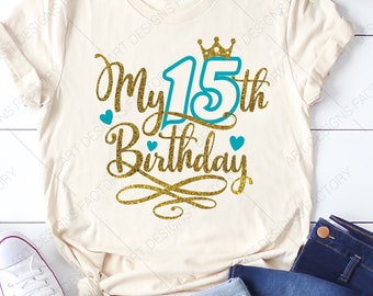 Download 15th Birthday Svg Etsy
