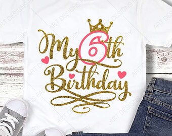 Download 6th Birthday Svg Etsy