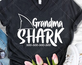 Download Grandma Shark Svg Etsy