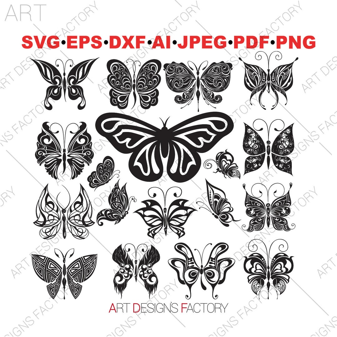 Butterfly Svg Bundle,butterfly Bundle Cricut Cut Files ,butterfly ...