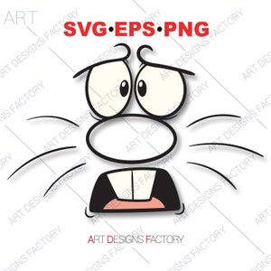 Bunny face funny SVG, Cartoon Bunny Face Png, Surprised Bunny Face SVG,Easter Bunny Face,Easter svg,Cute Easter svg,Printable Image, Iron On