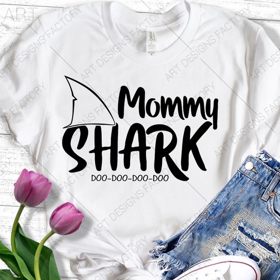 Mommy Shark SVG, Shark SVG, Shark Family SVG, Shark Birthday Svg