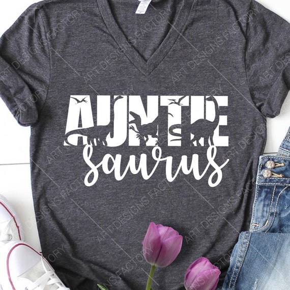 Womens Auntiesaurus Mix Flower Mother's Day Shirt Womens Auntiesaurus Mix Flower Mother's Day Shirt