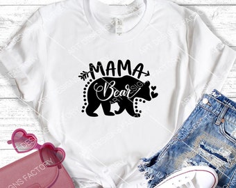 MAMA BEAR Svg,Mom To Be svg,Mommy SVG,Mom Shirt Design,Bear Mama Svg, Mom Svg Sayings,Mothers Day Svg, Cricut & Silhouette cut files,Svg,Png
