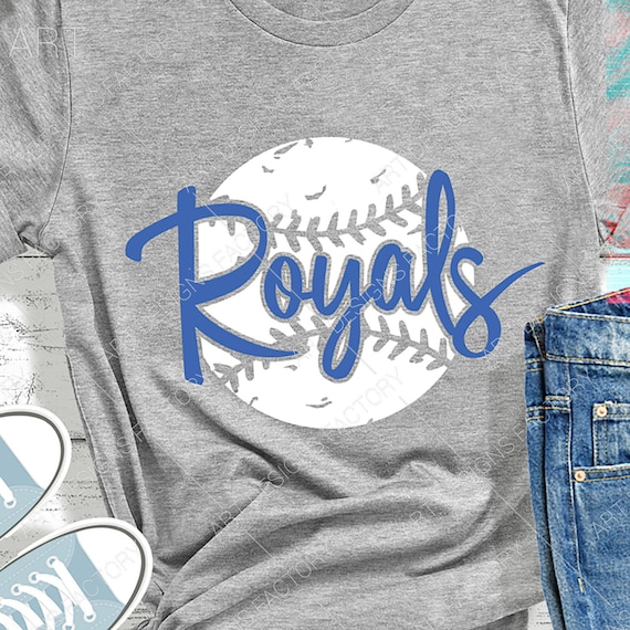 Mr. Royal KC Baseball Vintage White T-Shirt