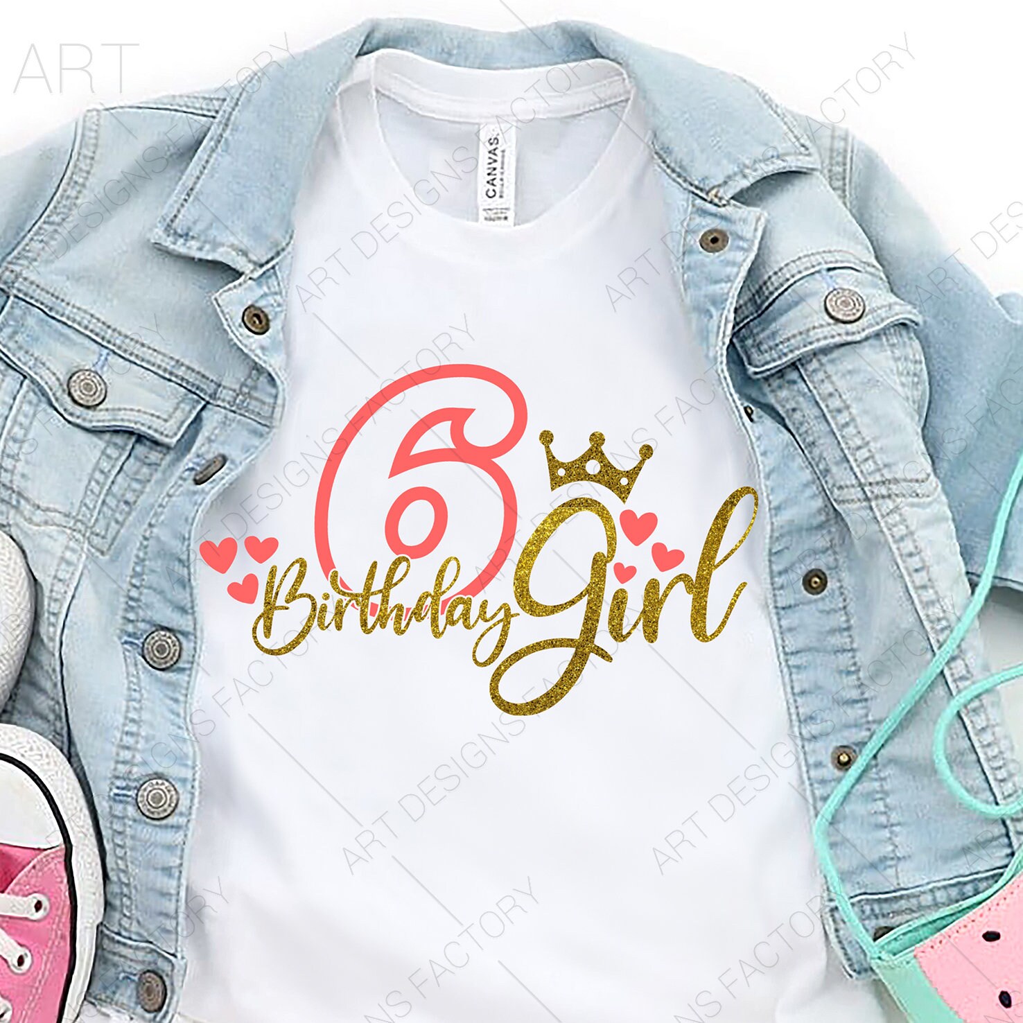 Download 6th Birthday Svg Sixth Birthday Svg 6th Birthday Girl Svg Etsy