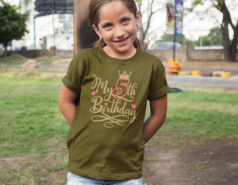 My Fifth Birthday Svg,MY 5th Birthday Svg,I'm Five Svg,It's my 5th Birthday svg,Birthday Girl SVG,Birthday Boy Shirt Png,Queen birthday SVG image 7