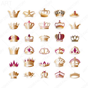 Crowns cut files, Svg, Eps,Png,Dxf, Ai cut files