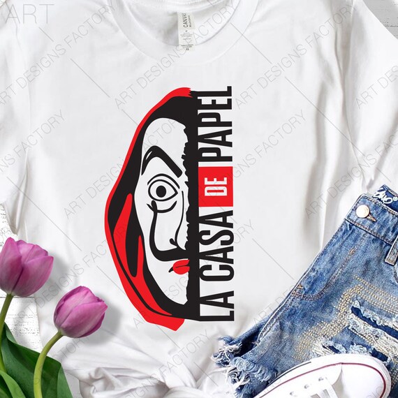 Download Bella Ciao Tshirt Cut Files Money Heist La Casa De Papel Etsy