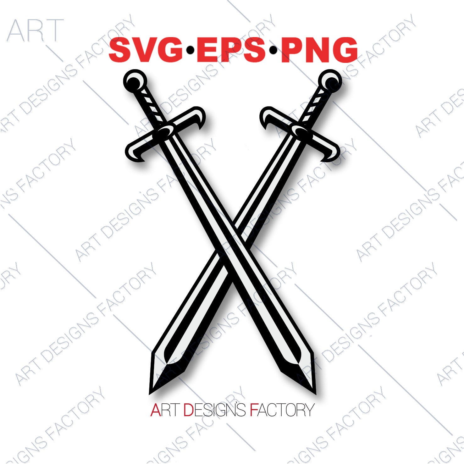 Crossed Swords Logo Vector Images (over 2,100)