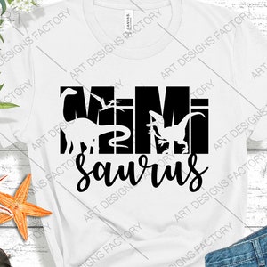 MiMi Saurus SVG,Dino Mom File,T-Rex Dinosaur Svg, Grandma Svg ,Grandma T Rex Shirt Design, Grandmother Cut Files,MIMI saurus cut files,SVG