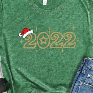 2022 SVG,Santa hat and 2022 Cut Files,2022 New Year SVG,Christmas 2022 Shirt svg,Best NewYear Party Cut Files,Best 2022 SVG, Santa Hat Svg