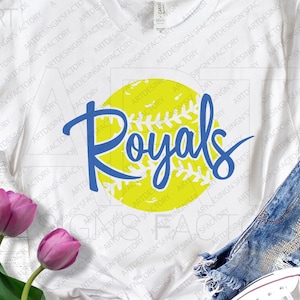 Royals svg,Royals fan svg,png t-shirts,Royals team svg,Best Seller clipart,Royals yellow ball Svg,Royals sports shirts svg,Yellow ball PNG