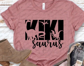 KIKI Saurus SVG, Saurus Cut files, Trex shirt Svg,Dino shirt svg, Birthday shirt Svg, Birthday saurus svg,KIKI saurus png eps pdf dxf jpeg