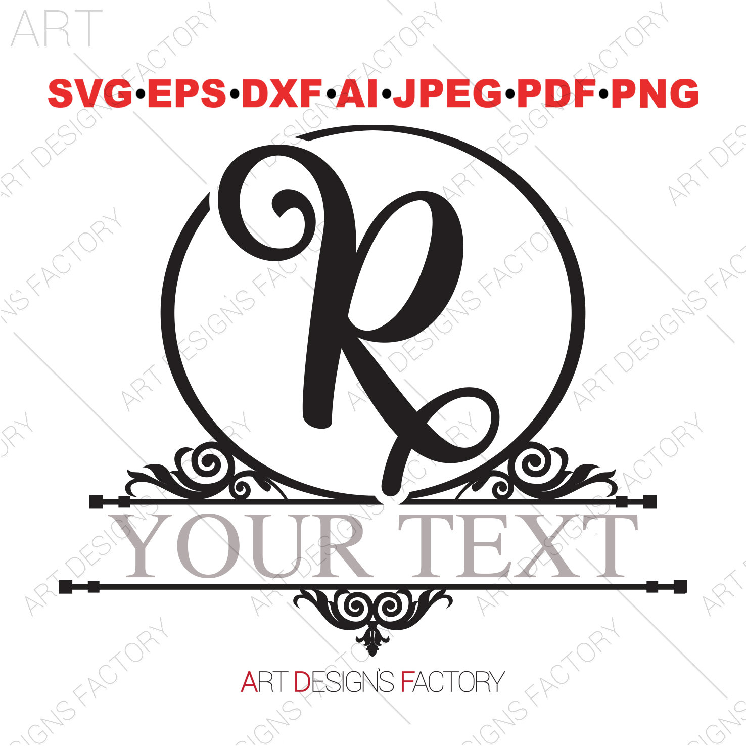 Split Momogram Letteres R Split Monogram SVG, Split Handwritten Font, Letter Svg, Split Monogram ...